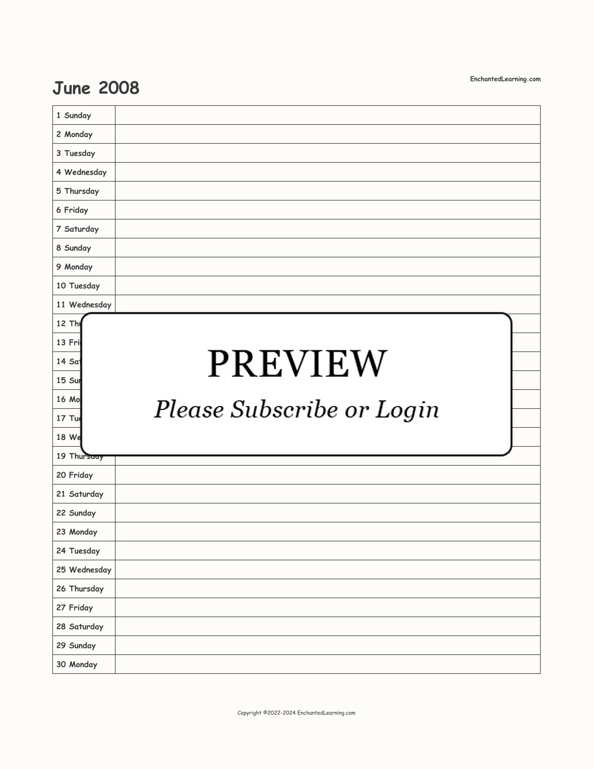 2007-2008 School-Year Scheduling Calendar interactive printout page 12
