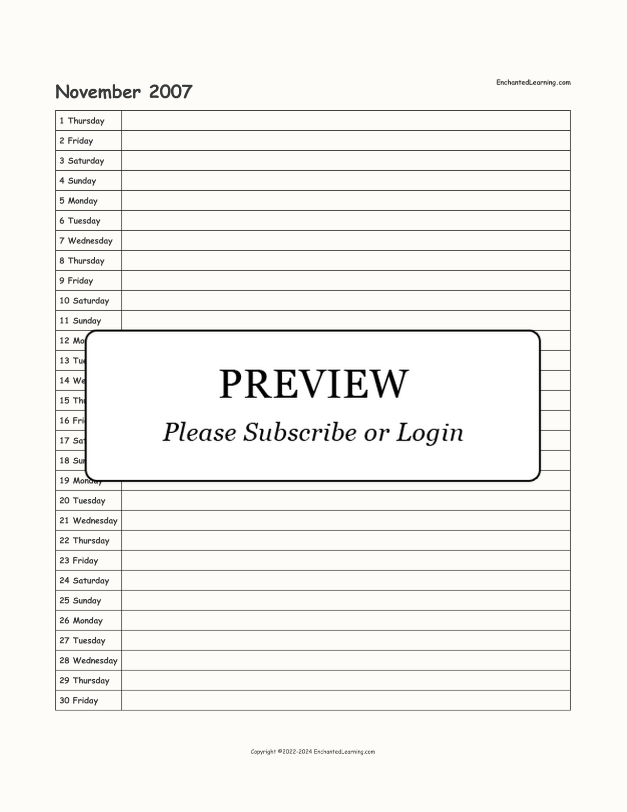 2007-2008 School-Year Scheduling Calendar interactive printout page 5