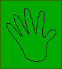 This picture shows a handprint tracing.