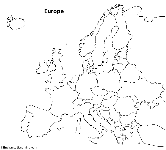 maps of europe and russia. Blank europe map outline