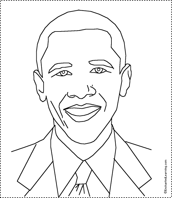 obama coloring pages for children - photo #2