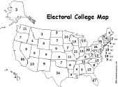 Electoral College Map Coloring Activity 2016
