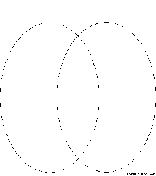 2-Set Venn Diagram: Graphic Organizers