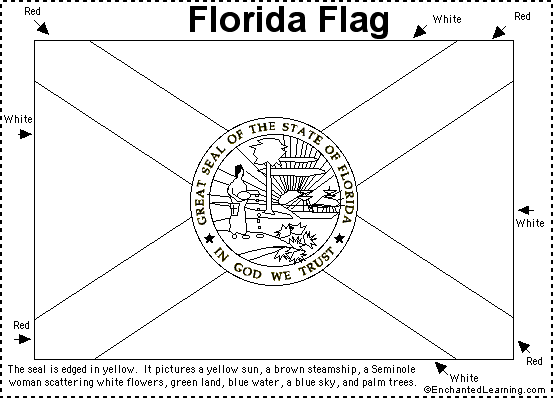 Florida Flag Printout  EnchantedLearning.com